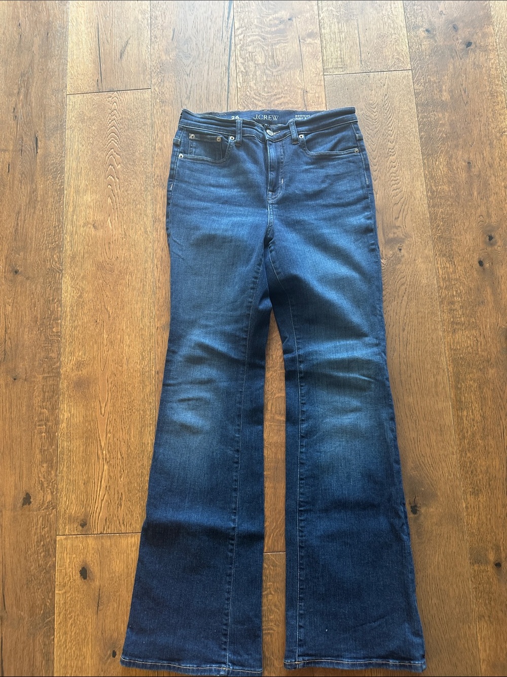 J. Crew Women's Dark Blue Boot Cut Jeans